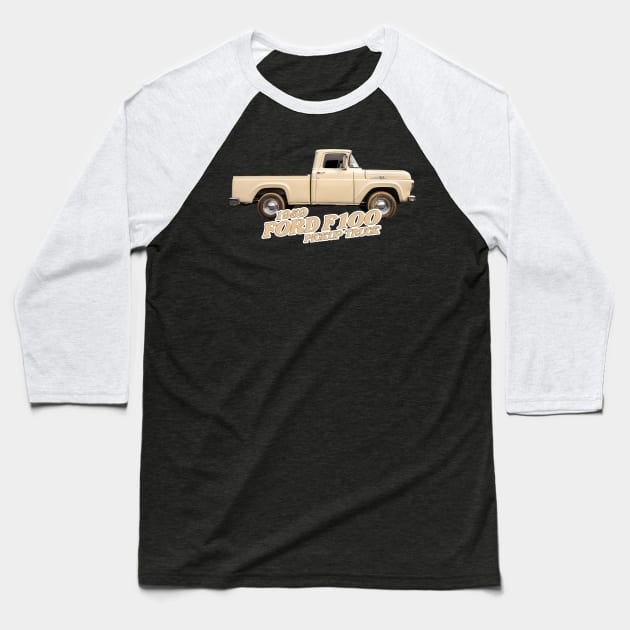 1959 Ford F100 Pickup Truck Baseball T-Shirt by Gestalt Imagery